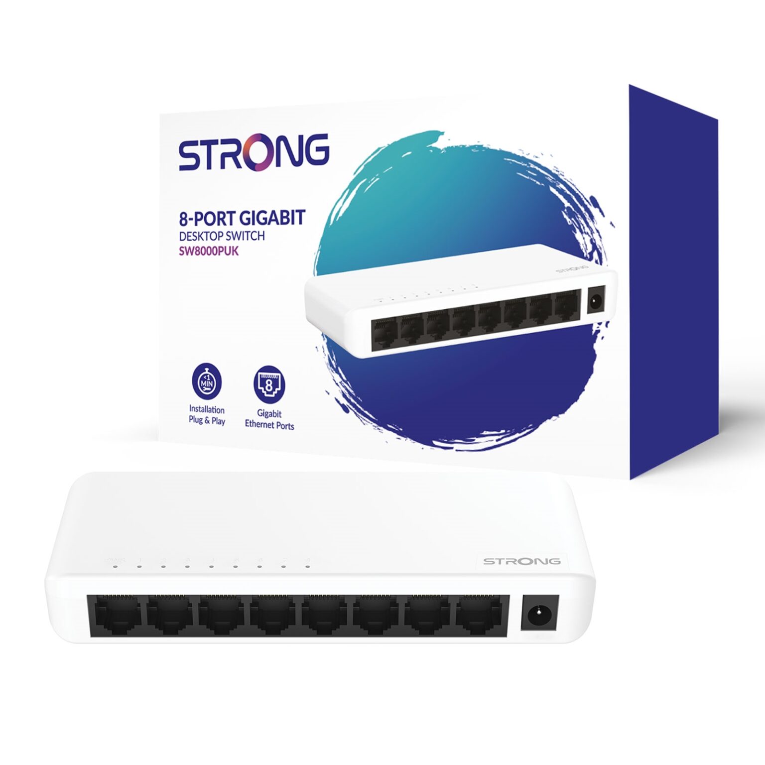 Strong SW8000PUK 8 Port Gigabit Switch