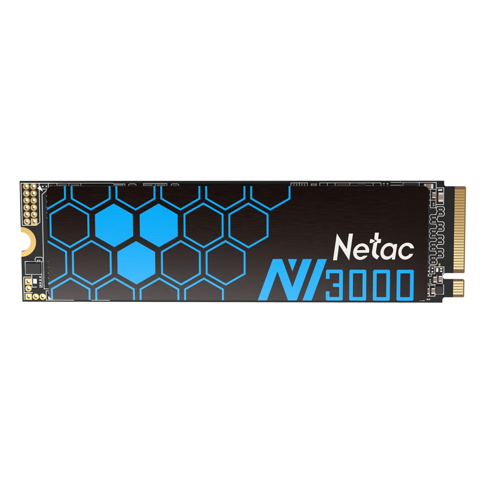 NETAC NV3000 (NT01NV3000-500-E4X) 500GB NVMe SSD, M.2 Interface, PCIe Gen3, 2280, Read 3300MB/s, Write 2400MB/s, Heatsink